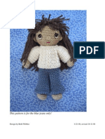 Basic Crochet Doll Jeans