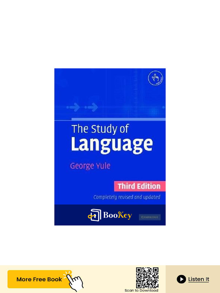 The Study of Language PDF | PDF | Syllable | Part Of Speech