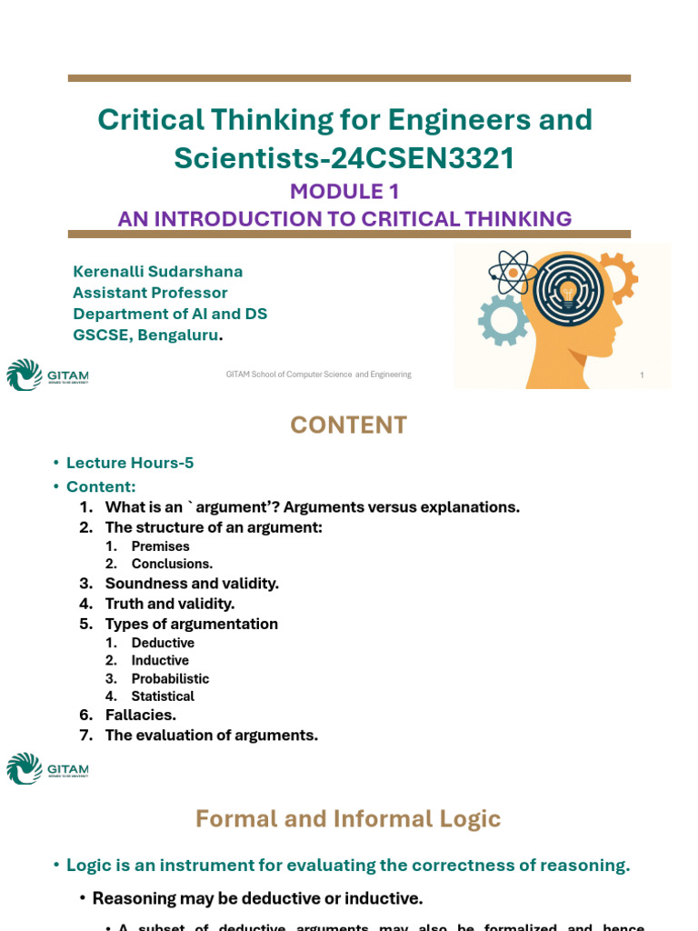 1 - 1 - An Introduction To Critical Thinking | PDF | Argument | Fallacy