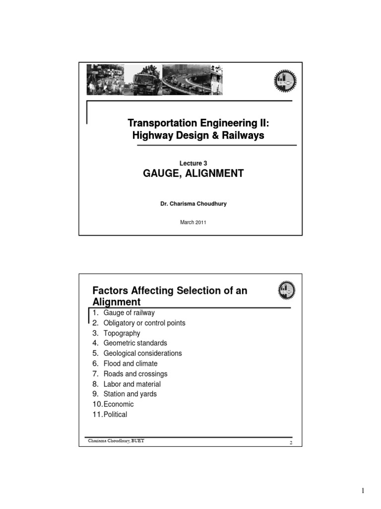 Lec3 Web | PDF | Track Gauge | Rail Transport