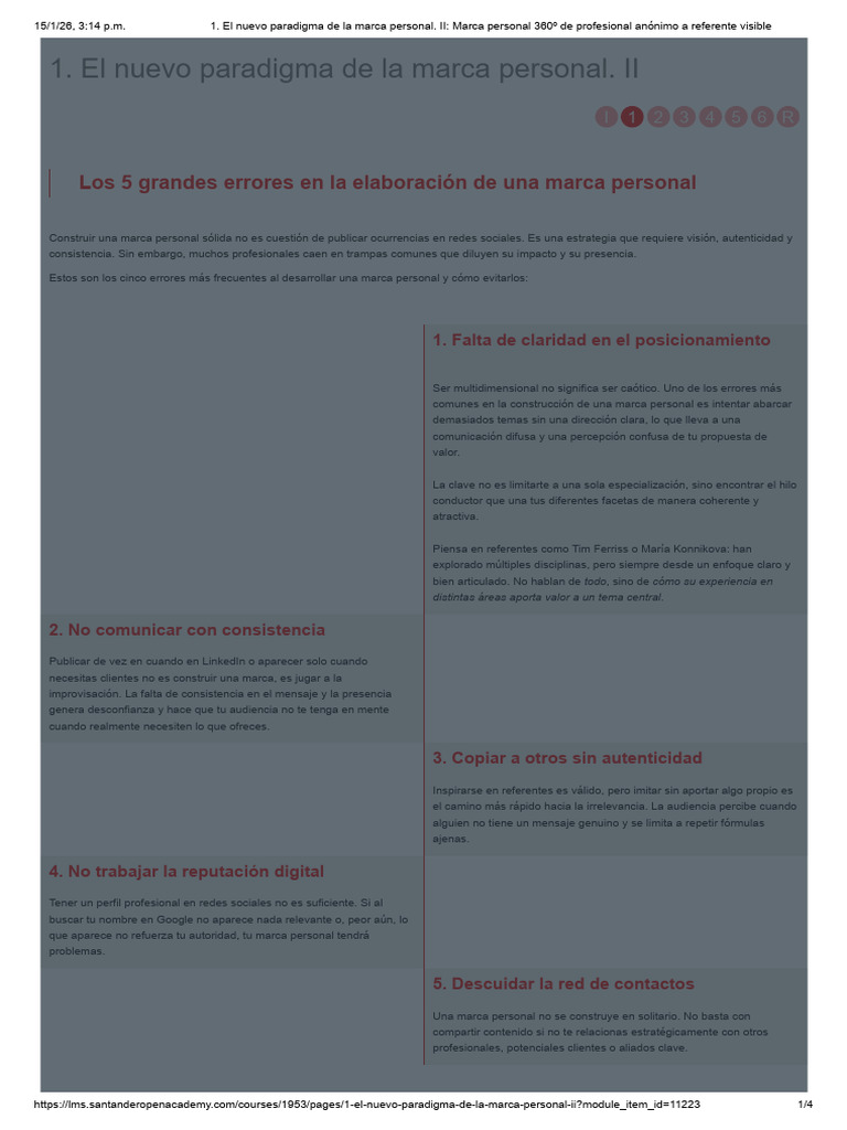 1. El Nuevo Paradigma de La Marca Personal. II_ Marca Personal 360º de ...