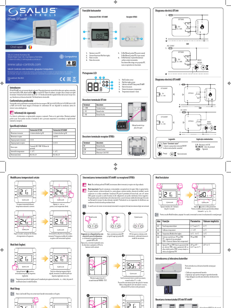 DT300, DT300RF: Ghid Rapid | PDF