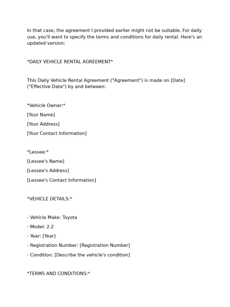 Letterhead For Car | PDF