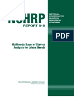 Multimodal Level of Service Analysis NCHRP - RPT - 616