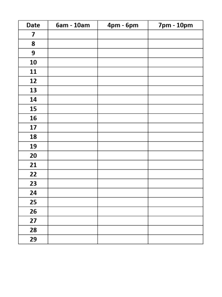 Time Table | PDF