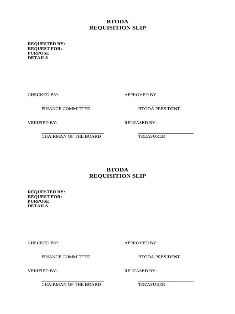 Requisition Letter | PDF