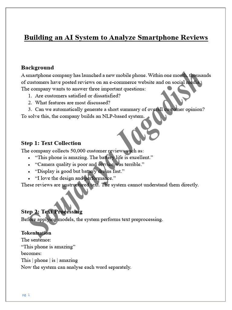 Building An AI System To Analyze Smartphone Reviews - Module 4 | PDF ...