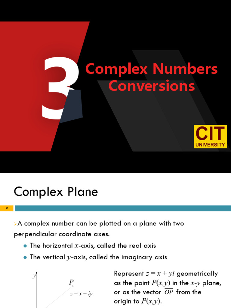 Topic 3 Admath (Part 1&2) | PDF | Cartesian Coordinate System | Complex ...