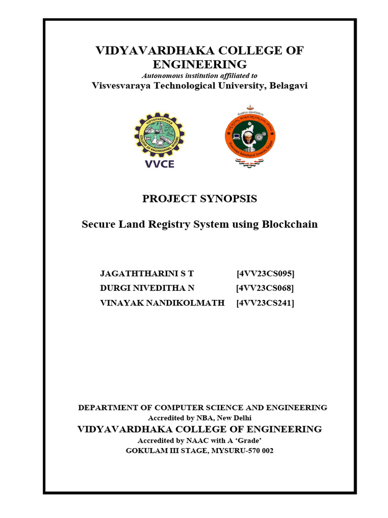 Final Year PRJ Synopsis (Final) | PDF | Information Technology | Computing