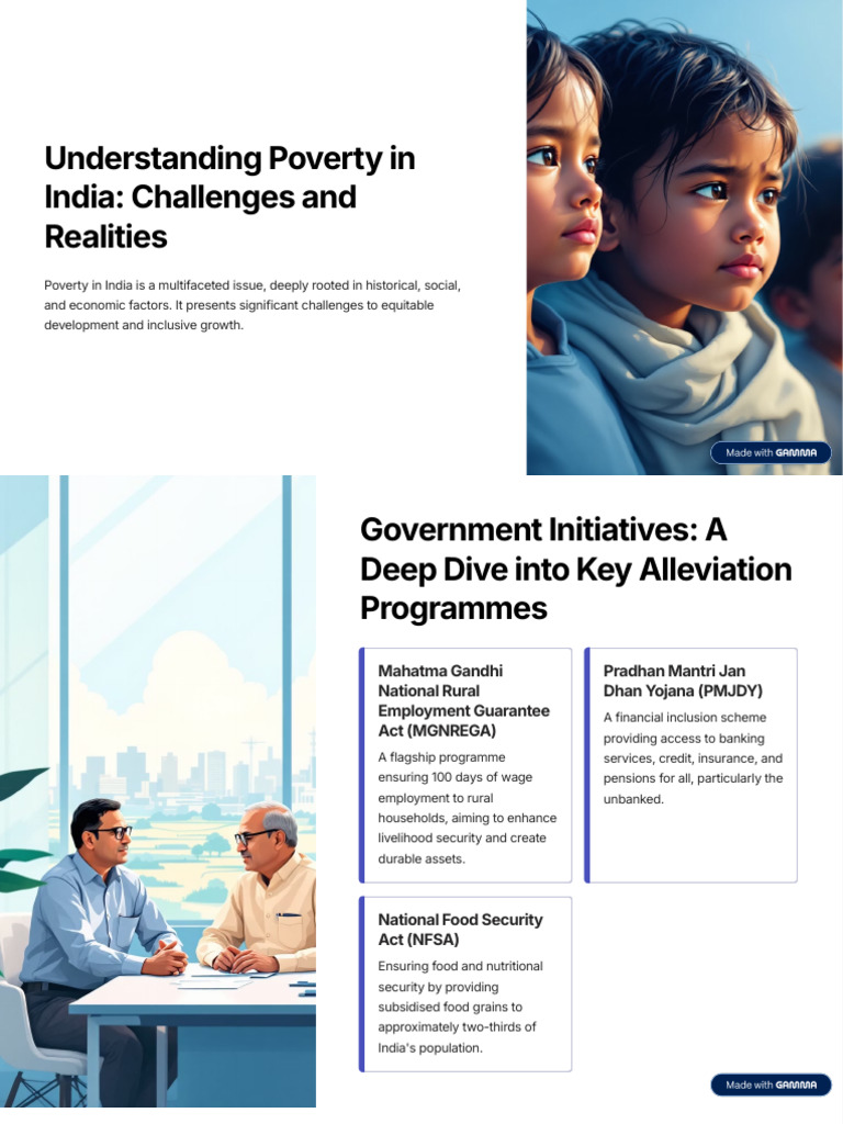 Understanding Poverty in India Challenges and Realities | PDF | Poverty ...