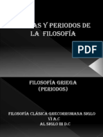 Épocas y Periodos De La  Filosofía 1