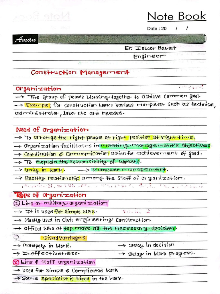 Construction Management | PDF