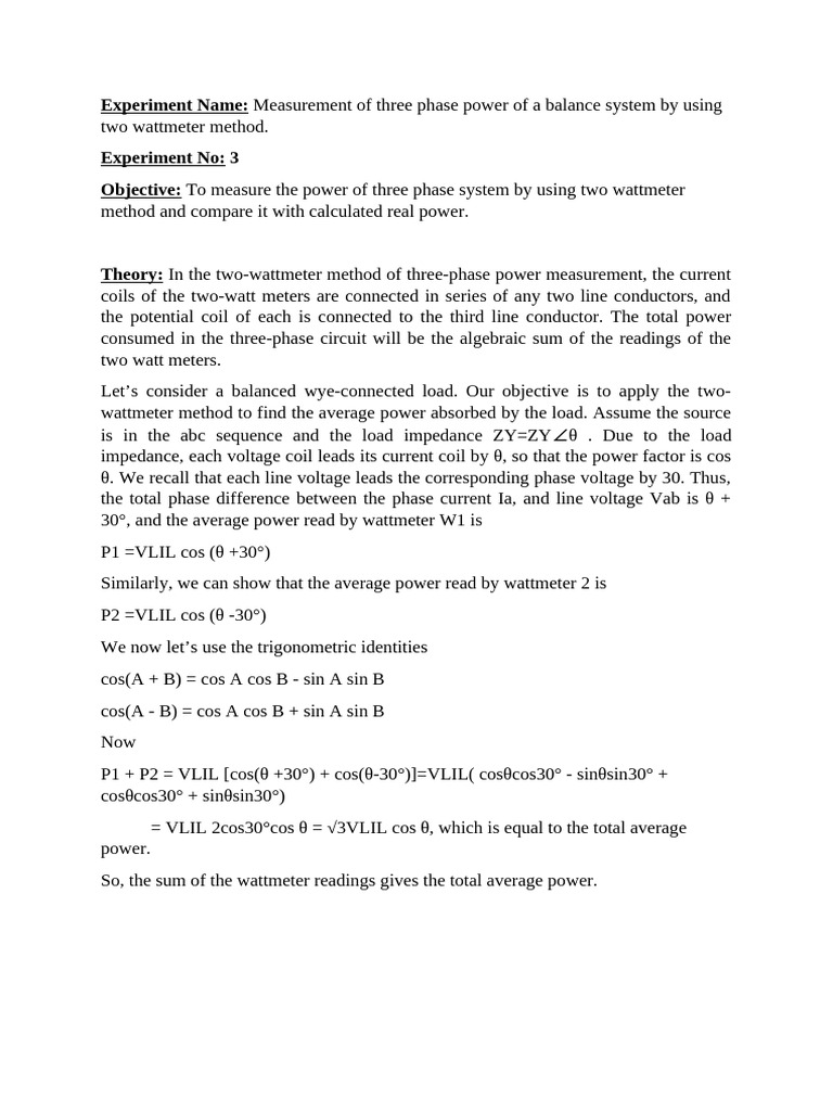 Circuit 2 Lab Report 04 | PDF | Voltage | Electrical Engineering