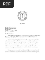 Virginia Gov. Bob McDonnell's letter to President Obama on Medicaid expansion