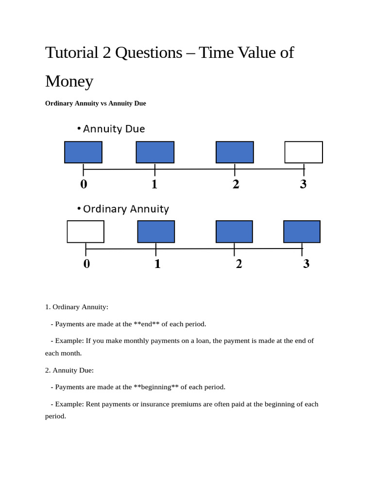 Tutorial 2 Questions | PDF | Interest | Present Value