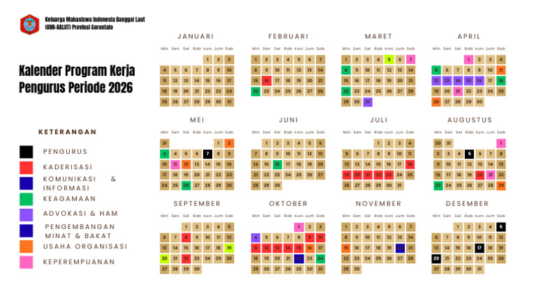 Kalender Program Kerja 2026 - 20260214 - 201420 - 0000 | PDF