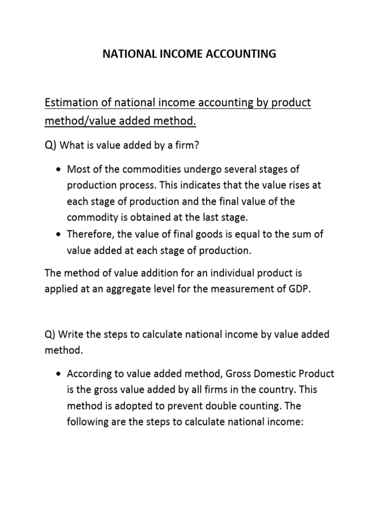 National Income Accounting-1 | PDF | Gross Domestic Product | Measures ...