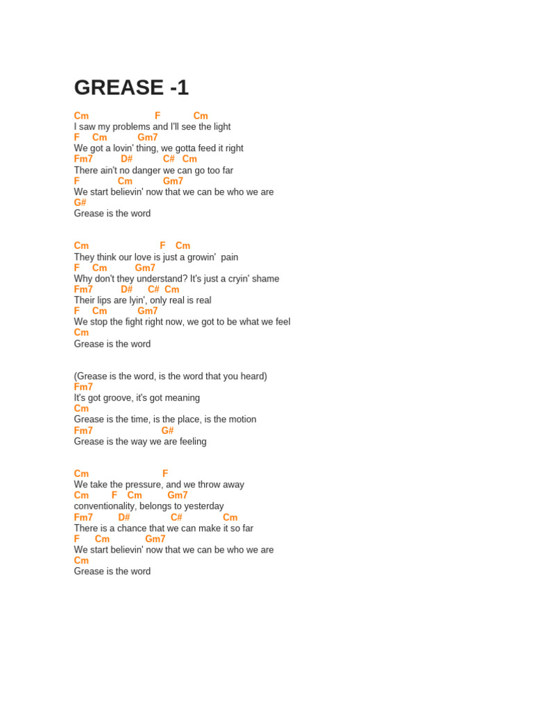 Grease | PDF