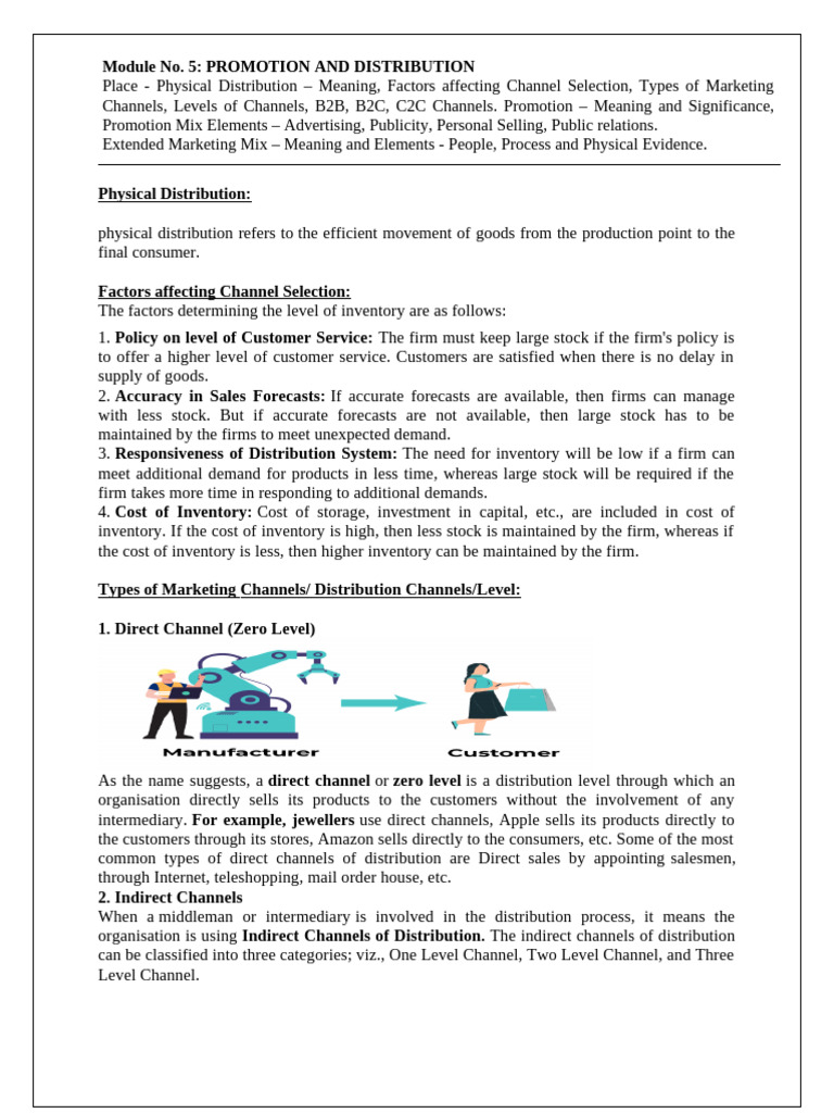 Marketing - Module No 5 - II Sem Bba | PDF | Sales | Public Relations