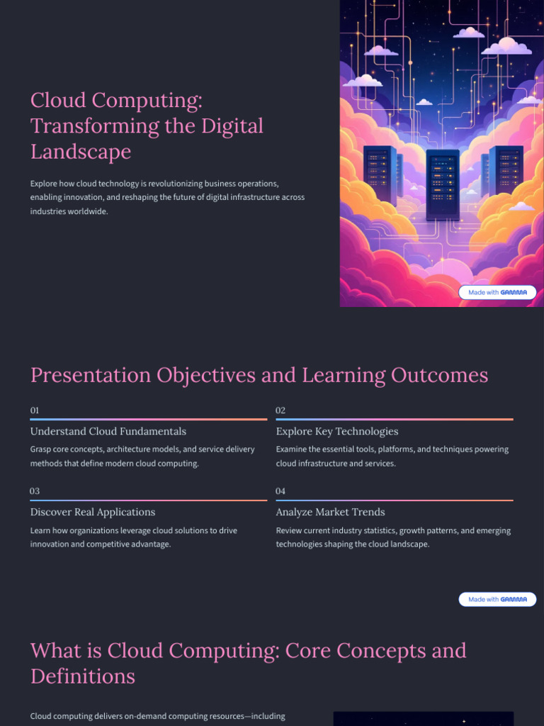 Cloud Computing Transforming The Digital Landscape | PDF | Cloud ...