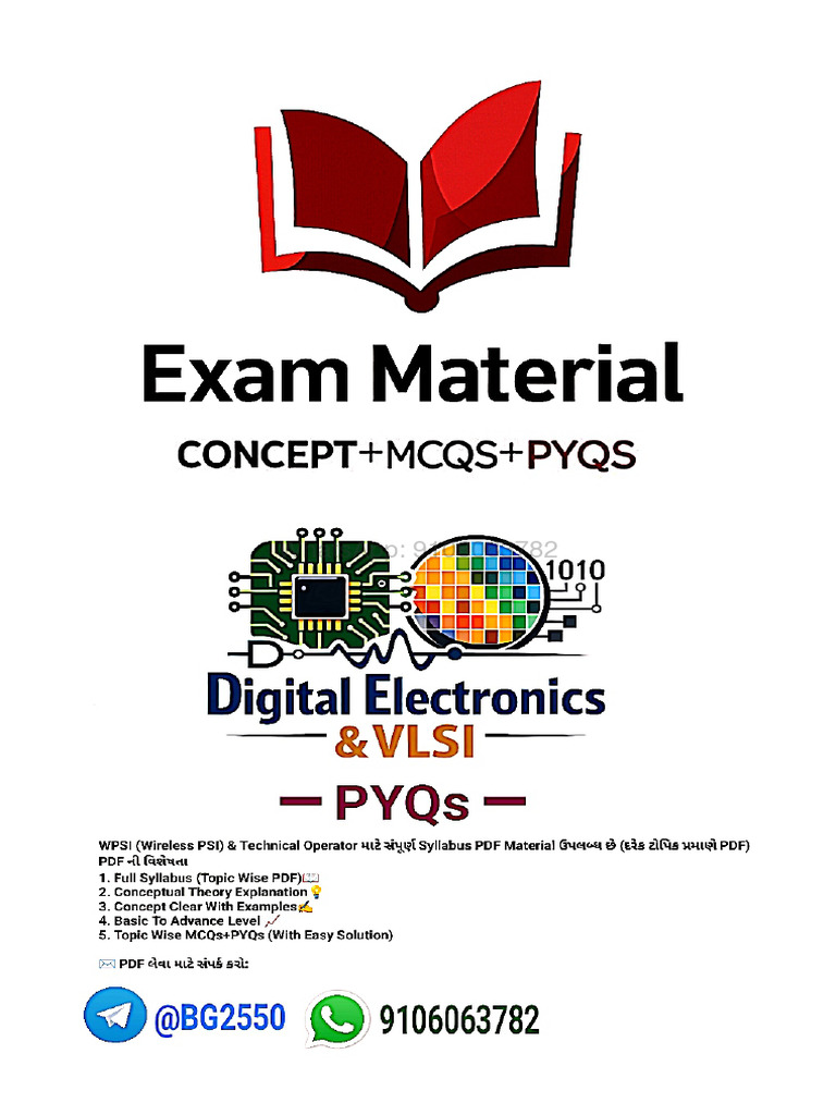 PYQs - Digital Electronics & VLSI | PDF | Logic Gate | Cmos