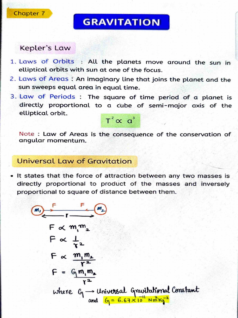 Gravitation | PDF | Orbit | Gravity