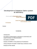 Development of Adaptive Optics System at Laboratory: Click To Edit Master Subtitle Style