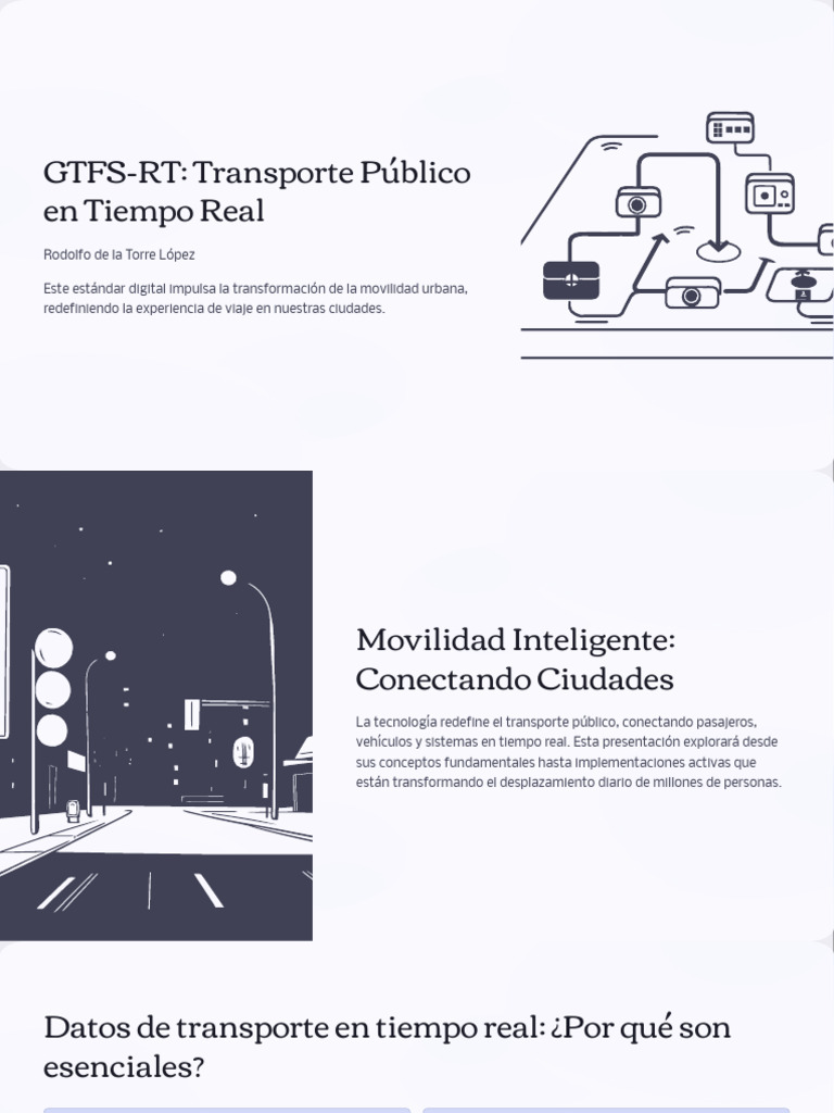 GTFS RT Transporte Publico en Tiempo Real | PDF | Transporte | Sistema ...