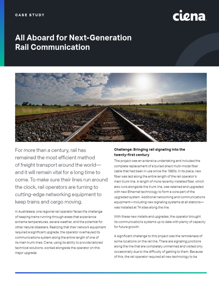 All Aboard for Next-Generation Rail Communication CS | PDF | Computer ...