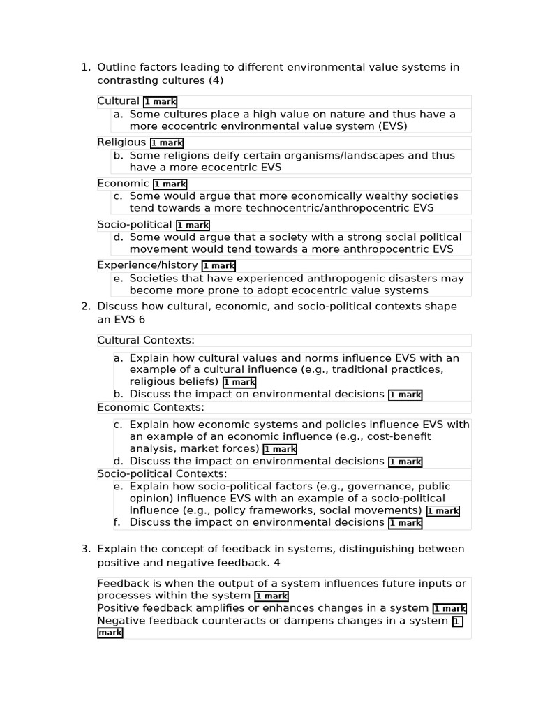 Ess Dp1 Formative Assessment 1 | PDF | Feedback | Positive Feedback