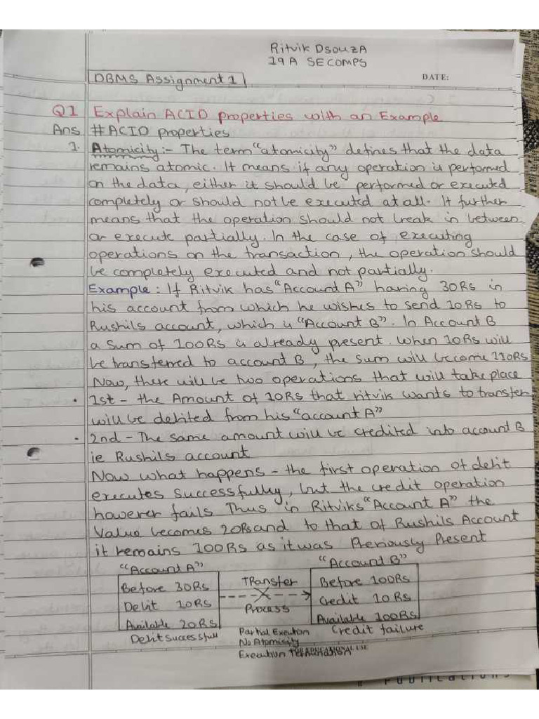 DBMS Assignment 1 | PDF