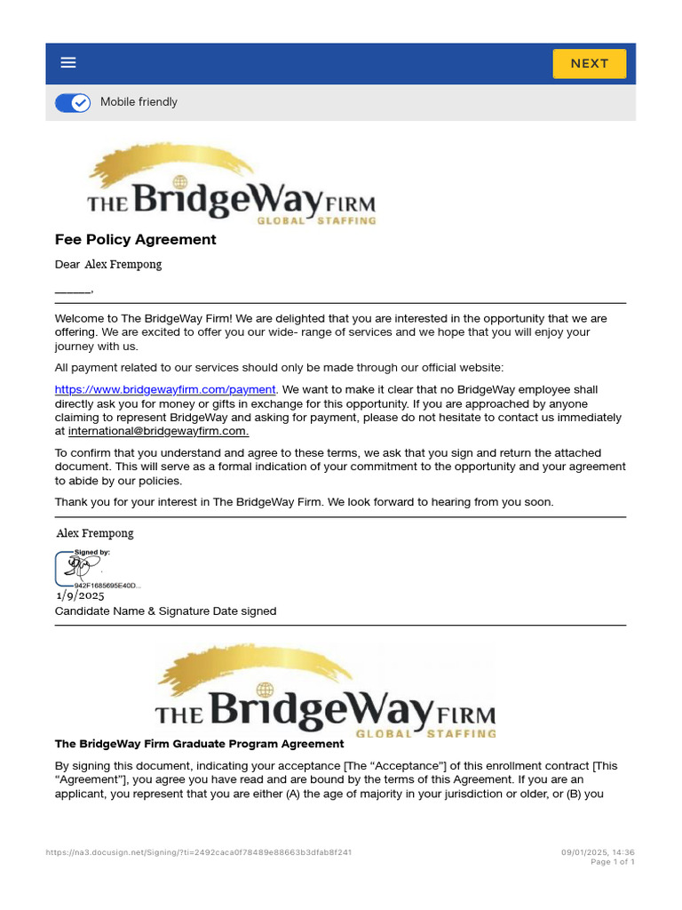 Review and Sign Document(s) - Docusign | PDF