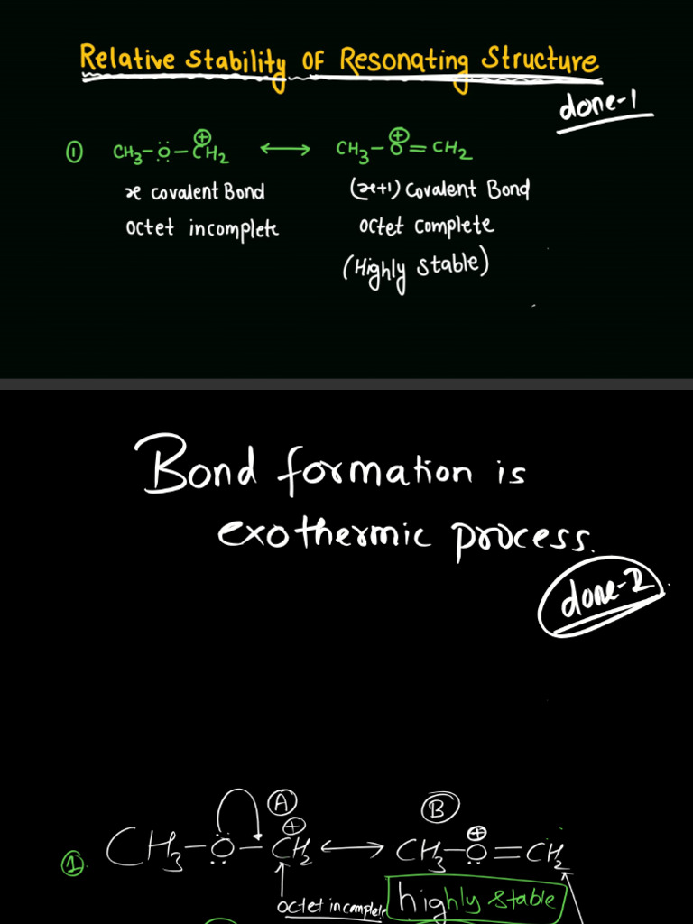 GOC _ L-09 (Class Notes) _ Relative Stability of Resonating Structures ...