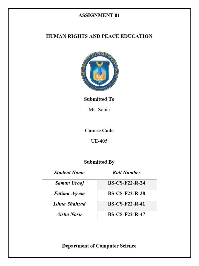 Assignment 01 - HR | PDF