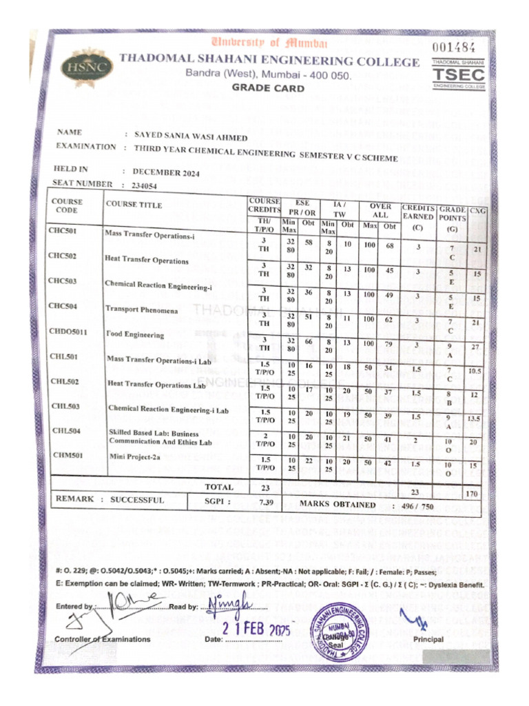 sem 5 tsec | PDF