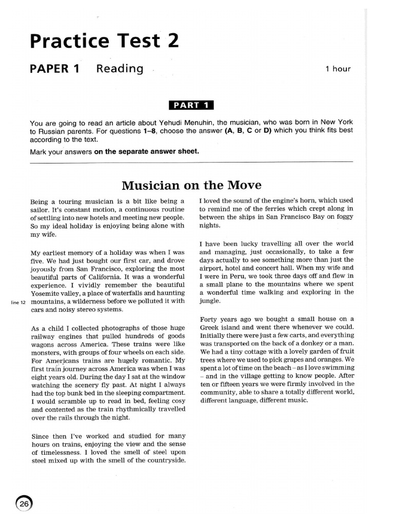 Test 2 Reading Use of English Writing Listening | PDF