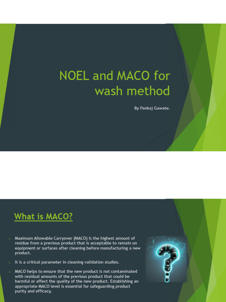Presentation On MACO Calculation | PDF | Occupational Safety And Health ...
