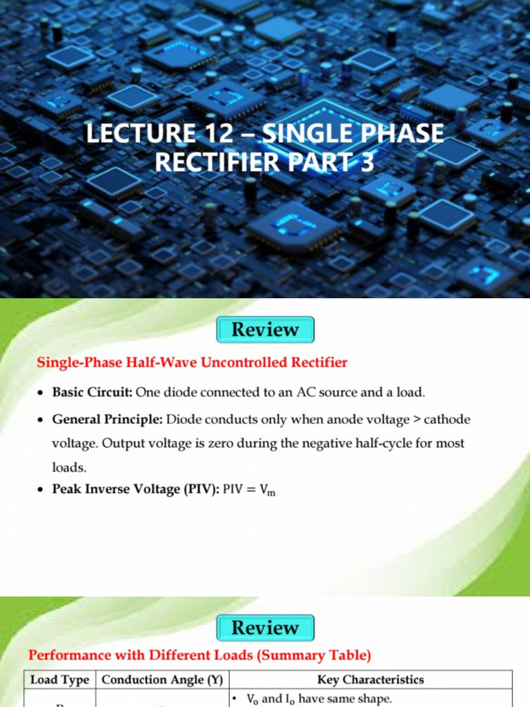 Lecture-12_ Single Phase Rectifier Part-03 | PDF