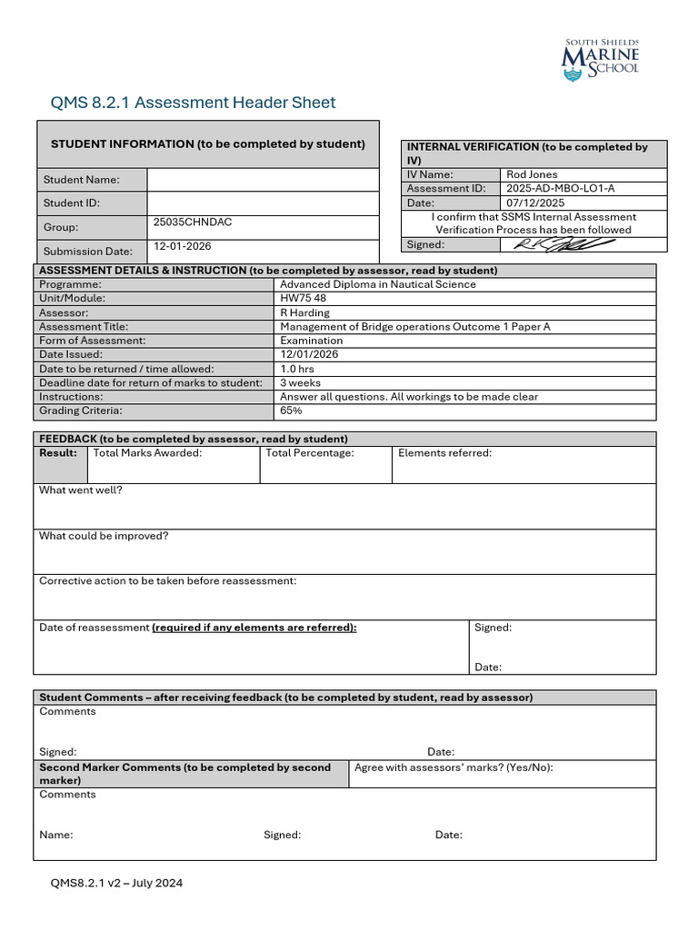 1. 25035CHNDAC MBO LO1 Paper A (12-01-2026) | PDF | Shipping | Water ...
