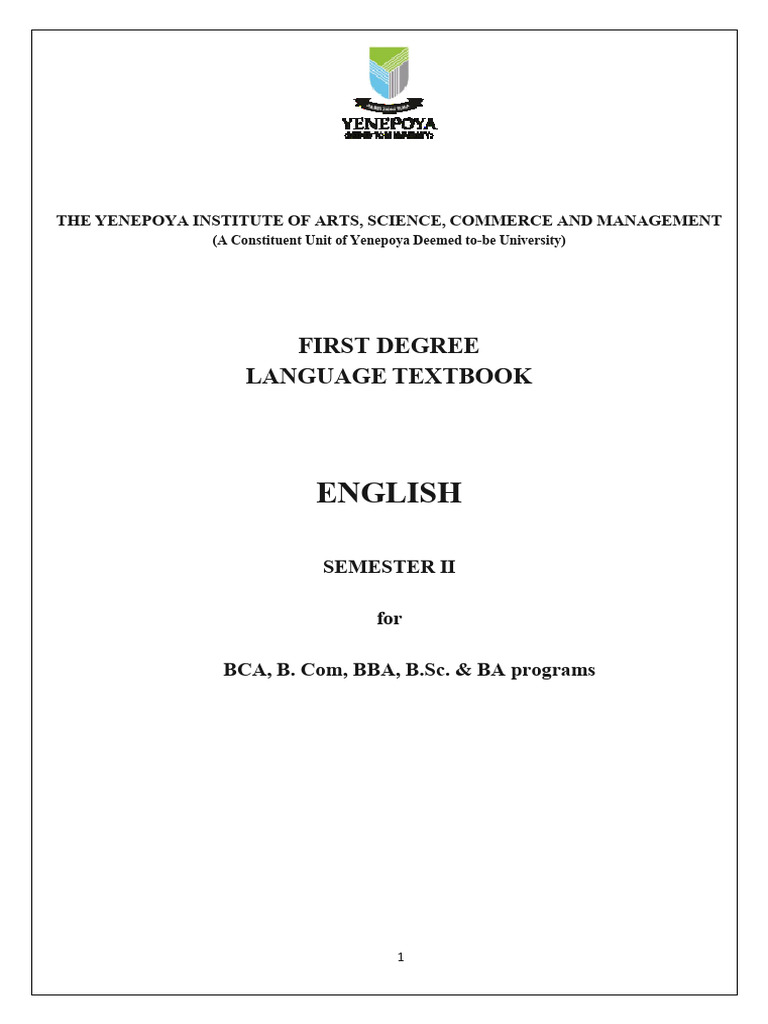 II Sem Text Book | PDF