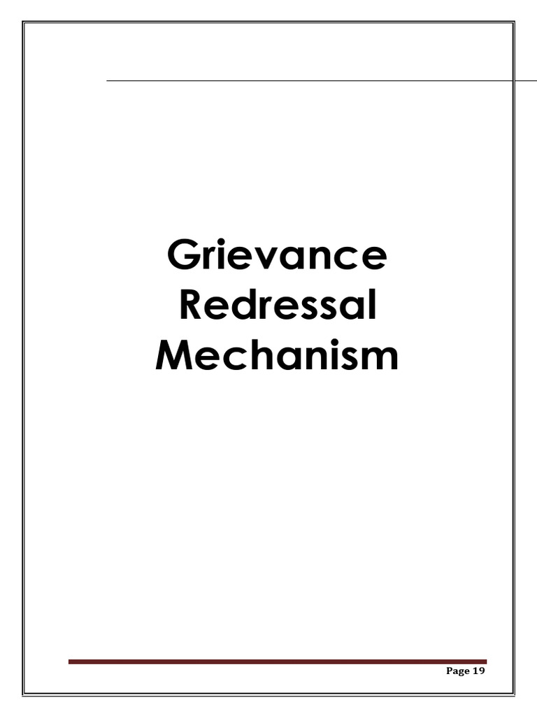 IOC Grievance Redressal Mechanism | PDF