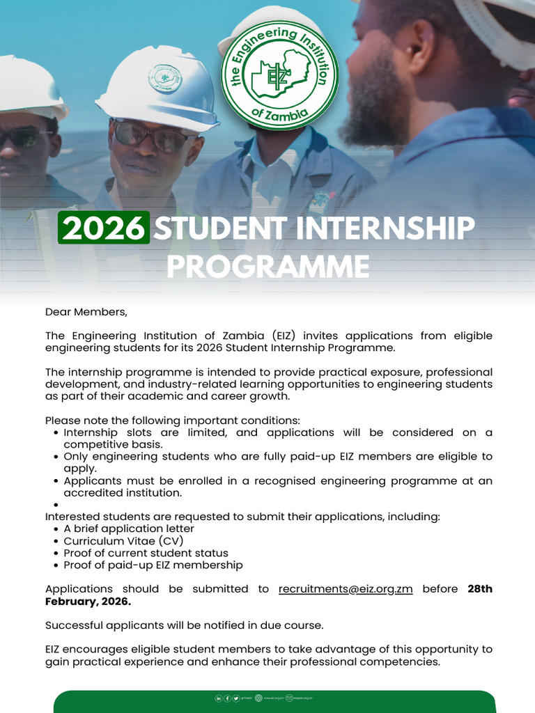 2026 Student Internship Programme | PDF