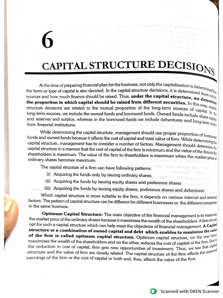 Capital Structure | PDF