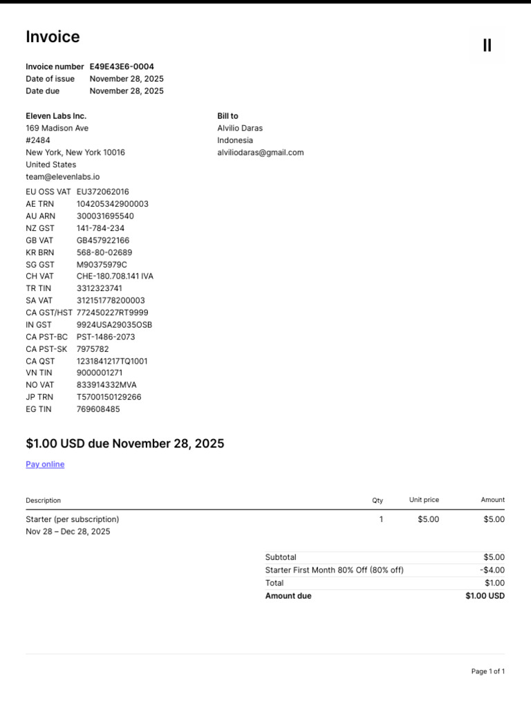Invoice E49E43E6 0004 | PDF