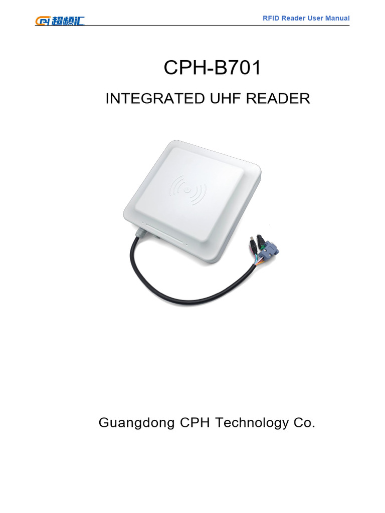CPH-B701 - User Manual V1.3 | PDF | Radio Frequency Identification ...