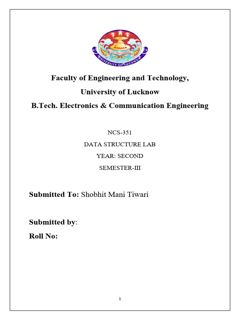 Data Structure Lab Complete | PDF