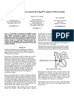 Diagnosis of Pulmonary Stenosis by Using FFT Analysis of Heart Sounds