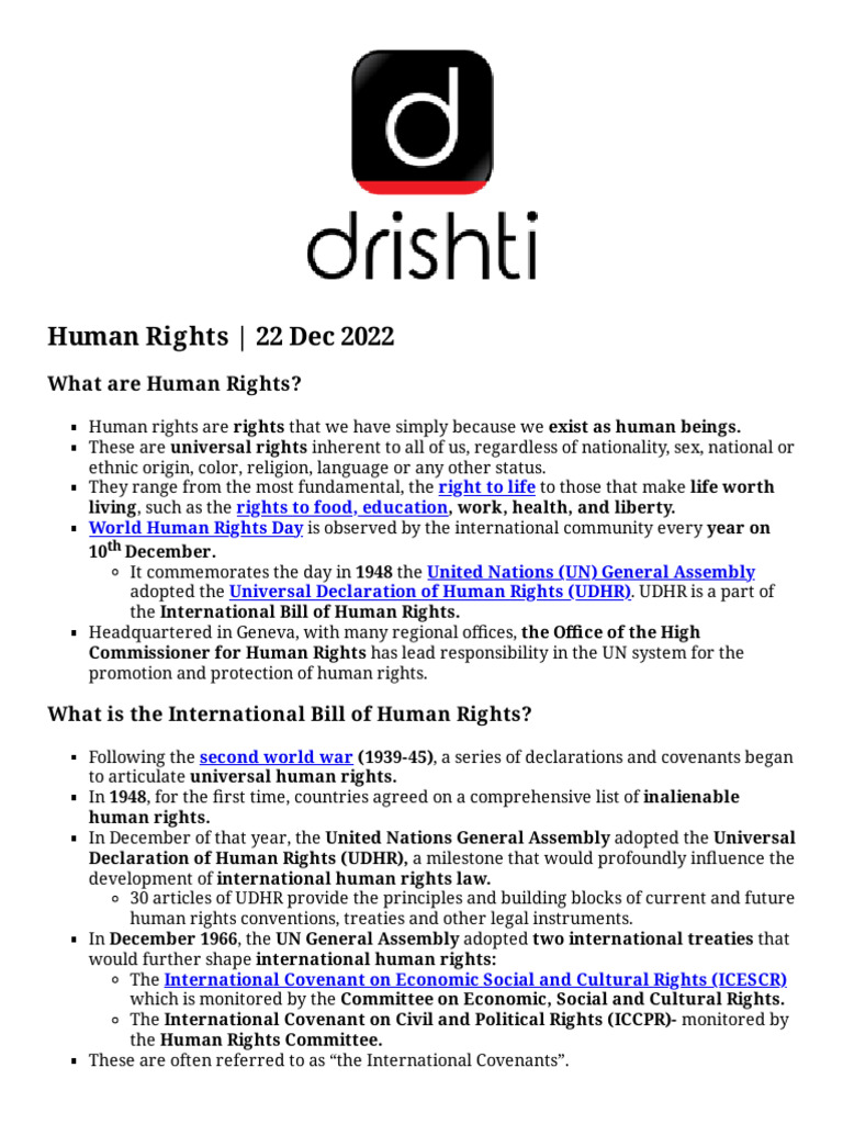 To-The-Points Paper2 Human-Rights-22 Print Manually | PDF | Human ...