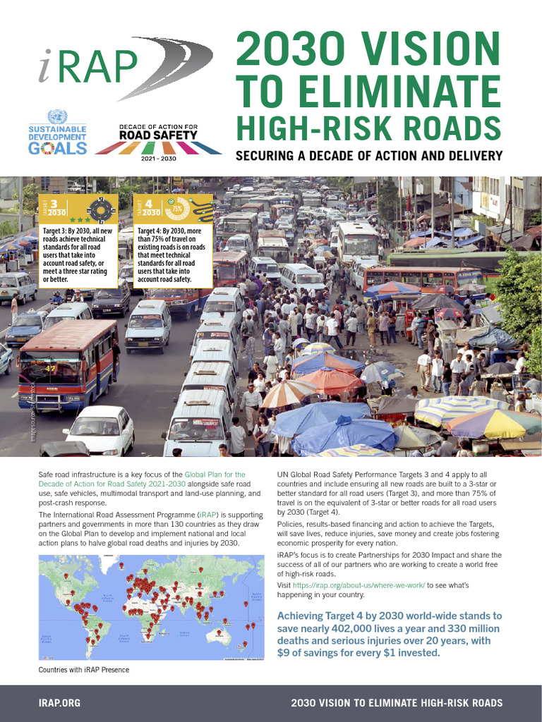 IRAP in Countries Progress Summary | PDF | Road Safety | Infrastructure