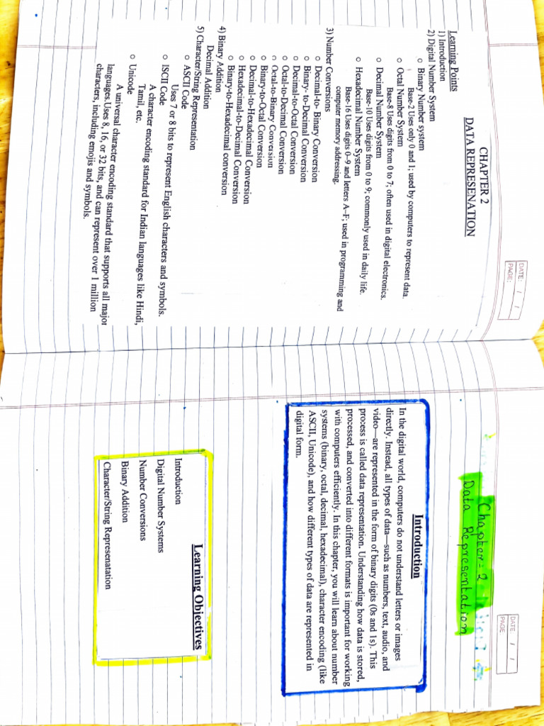 Chapter 2 Data Representation | PDF | Notation | Written Communication